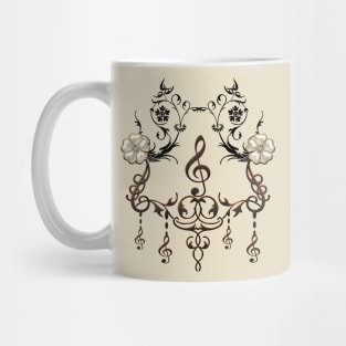 Music, decorative clef Mug